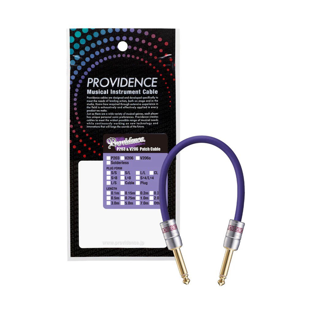 providence P203 パッチケーブル8本 Providence / Platinum Link P203 The Patch 0.15M S/S EF 15センチ
