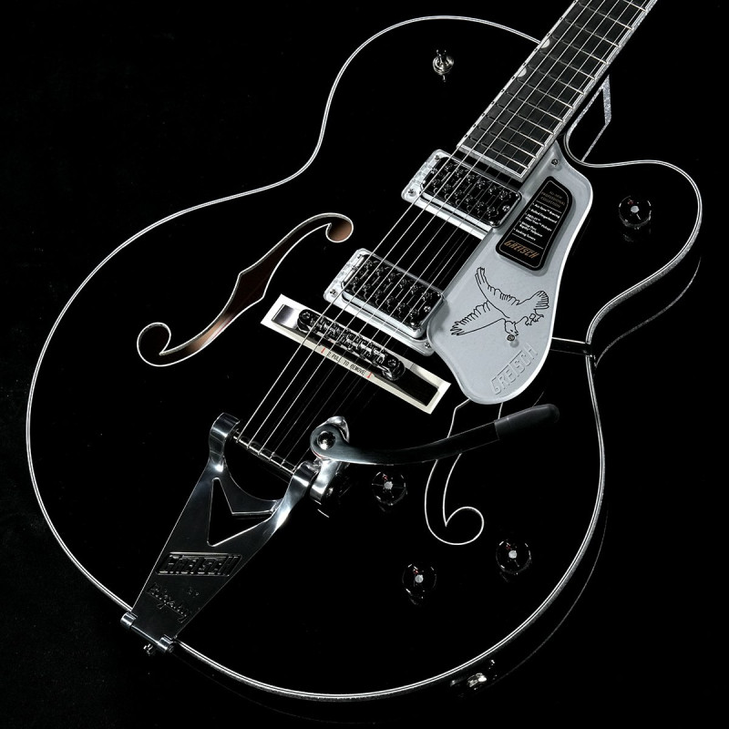 Gretsch / Falcon Hollow Body w/String-Thru Bigsby Chrome Hardware Ebony FB Black【渋谷店】【アウトレット】《渋谷店セール》