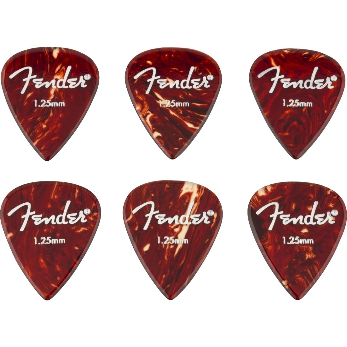 Fenderピックアップ＋Ariapro ネック＋Bacchusアルダーボディ Fender / Aero Acrylic Picks 6-count 1.25mm フェンダー [ピック6枚