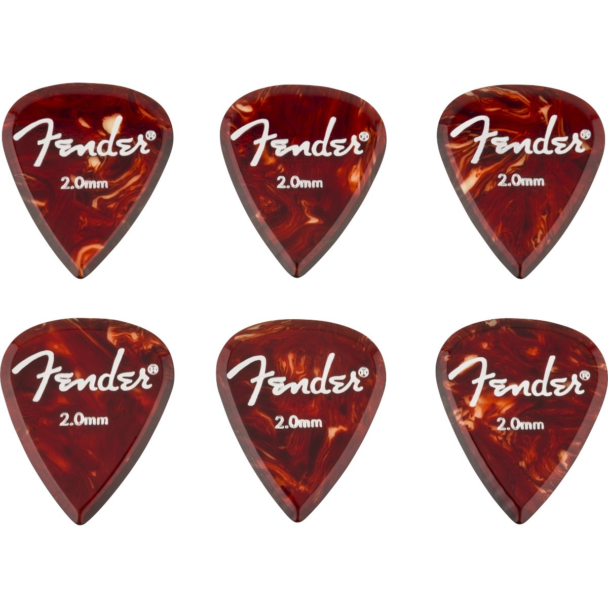 Fender / Aero Acrylic Picks 6-count 2mm フェンダー [ピック6枚セット]【横浜店】
