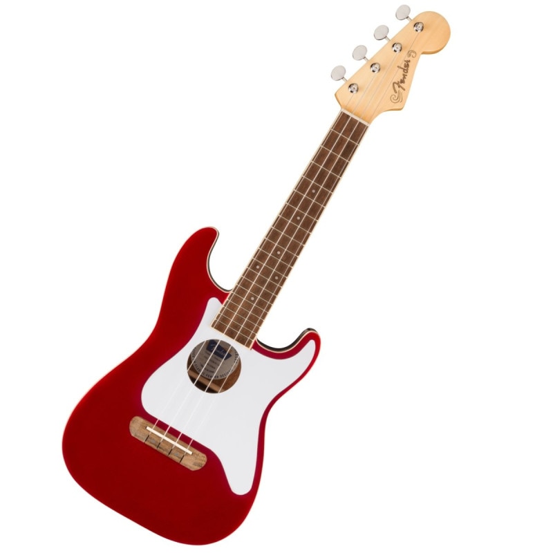 Fender / Fullerton Strat Uke Walnut Fingerboard White Pickguard Candy Apple Red フェンダー ウクレレ【長期在庫処分特価】