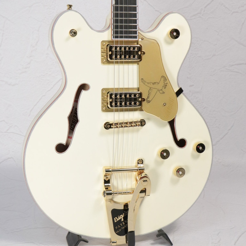 Gretsch / Falcon Center Block LTD with String-Thru Bigsby and Gold Hardware Ebony Vintage White 【S/N JT25062023】【アウトレット特価】【名古屋栄店】
