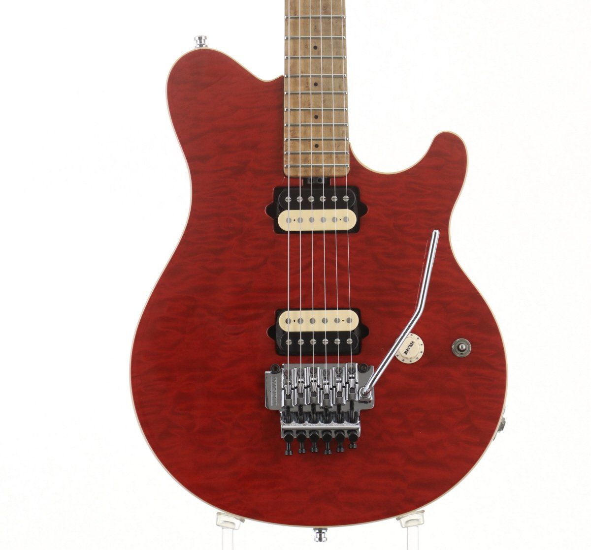 ギター Musicman AXIS RED TRANS TRIM MUSIC MAN AXIS RED TRANS TREM MAPLE 【USED】【3.27kg】（中古