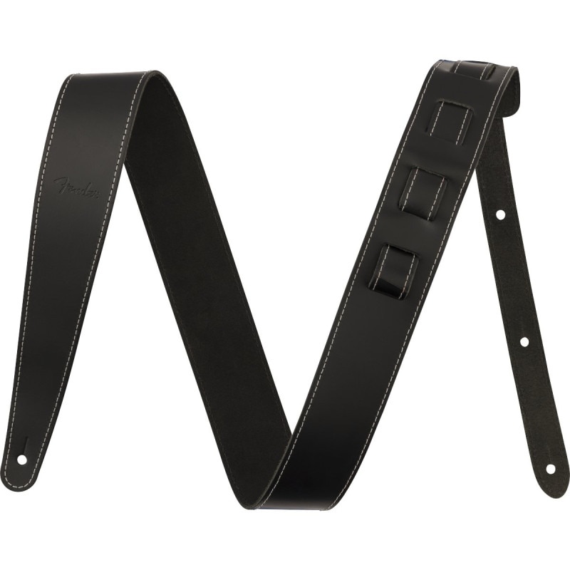 Fender / Essentials Leather Strap Black フェンダー [ギターストラップ]