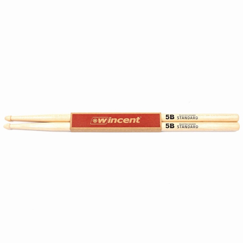 ５２８Ｈｚチャイムバー（ローハーモニック)　＊ウッドスティック WINCENT / W-5B HICKORY 15 x 406mm ウィンセント ドラムスティック