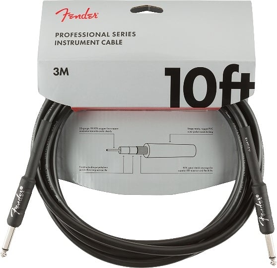 FENDER / Professional Series Instrument Cable, S/S 10FT(約3M) Black