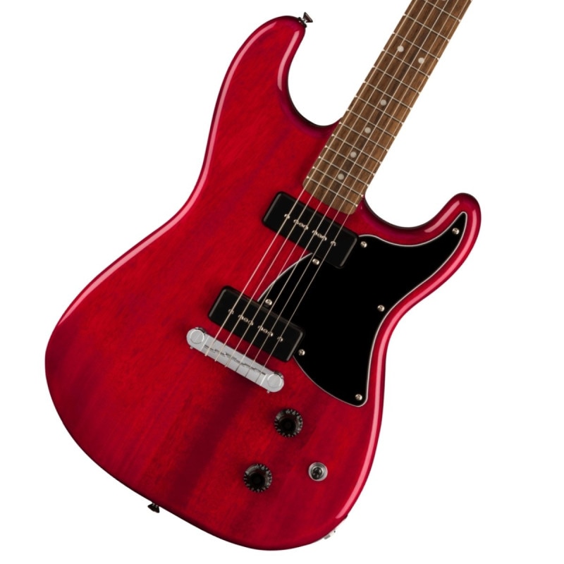 Squier by Fender / Paranormal Strat-O-Sonic Laurel Fingerboard Black Pickguard Crimson Red Transparent スクワイヤー