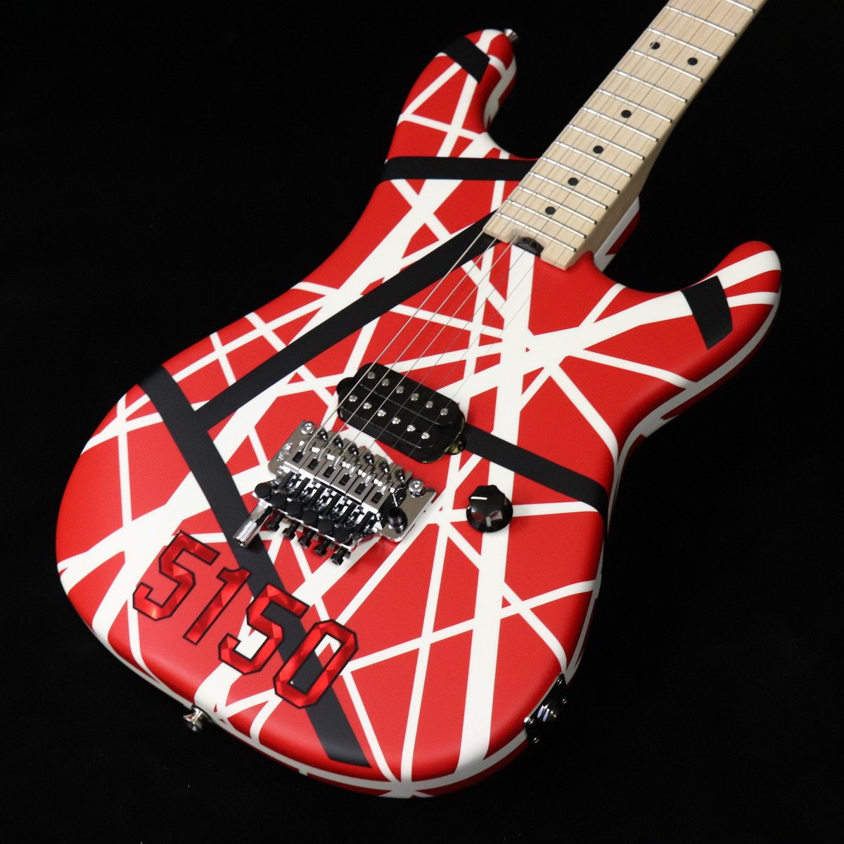 EVH / Striped Series 5150 Stripe Transparent Red Red Black White