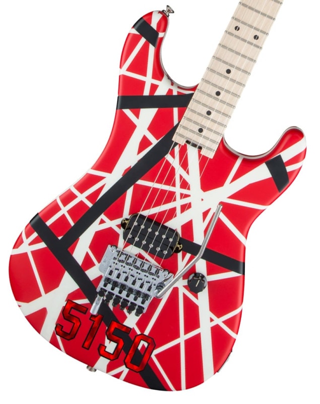 EVH / Striped Series 5150 Red Black White Stripe Transparent Red イーブイエイチ