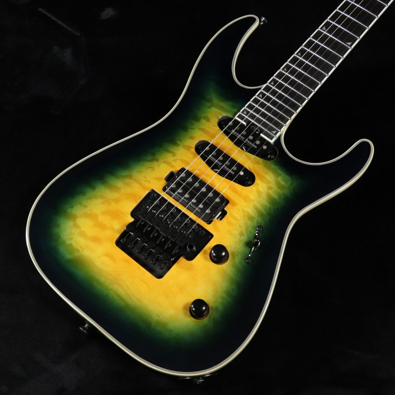 Jackson / Pro Plus Series Soloist SLA3Q Ebony Fingerboard Amber Blue Burst 【B級アウトレット特価】 【SN CYJ2302764】 【梅田店】