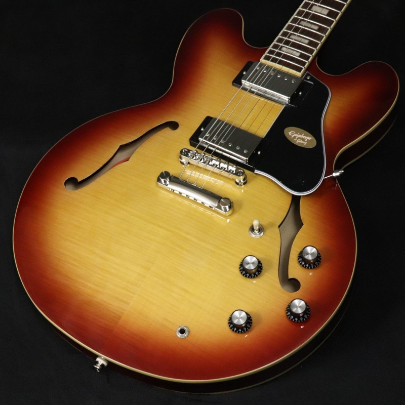Epiphone / Inspired by Gibson ES-335 Figured Raspberry Tea Burst