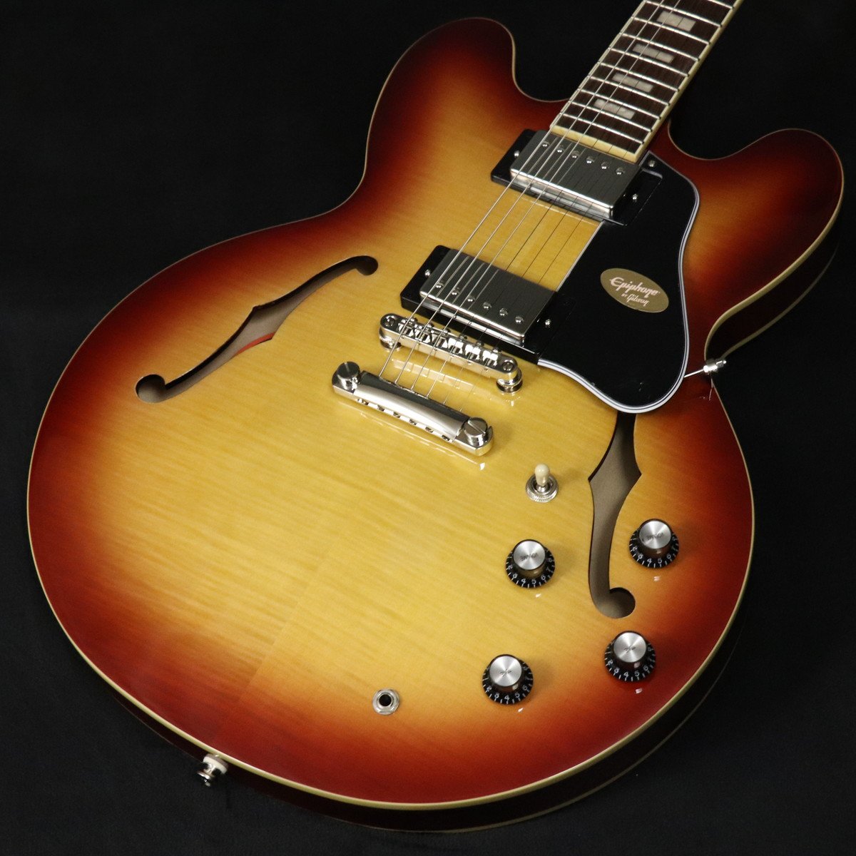 Epiphone / Inspired by Gibson ES-335 Figured Raspberry Tea Burst