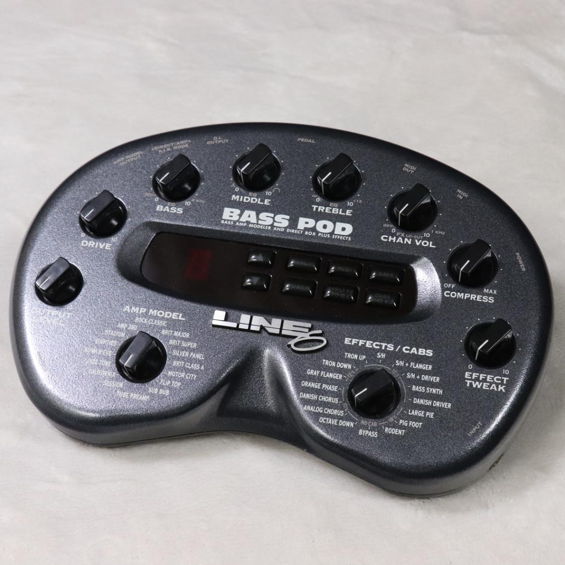 【中古】LINE6 / BASS POD 電源アダプター無し【訳アリ】 【訳アリ】 【梅田店】【値下げ】【梅田限定！2月22日までのタイム・セール】