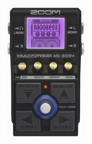 【無償オンラインユーザー登録で安心の3年間製品保証】ZOOM / MS-80IR+ MultiStomp マルチエフェクター ストンプボックス【梅田店】