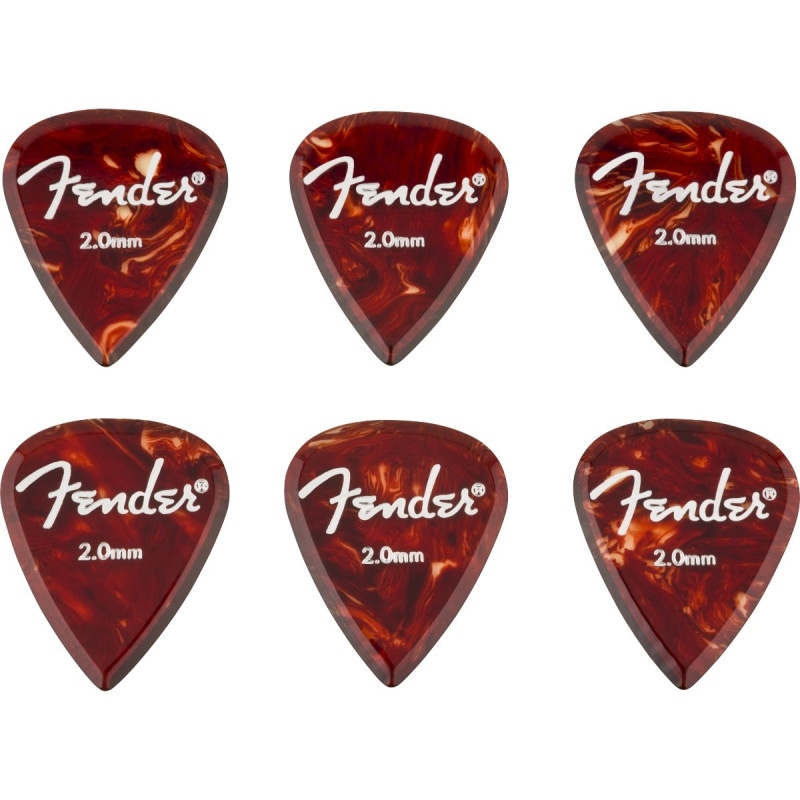 Fender / Aero Acrylic Picks 6-count 2mm フェンダー [ピック6枚セット]