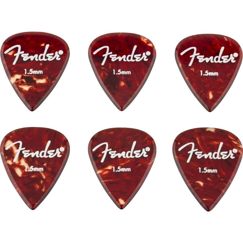 Fender / Aero Acrylic Picks 6-count 1.5mm Medium フェンダー [ピック6枚セット]