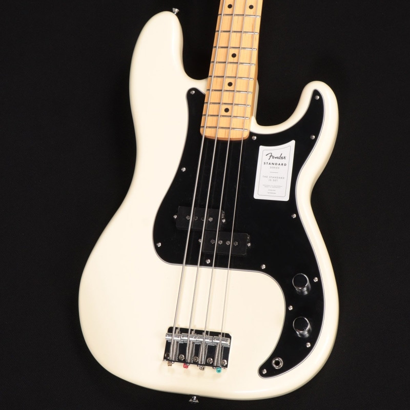 Fender / Standard Precision Bass Maple Fingerboard Black Pickguard Olympic White ≪S/N:ICF25019073≫ 【アウトレット特価】【心斎橋店】