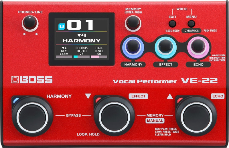 BOSS / VE-22 Vocal Performer ボーカル用エフェクター ボス VE22