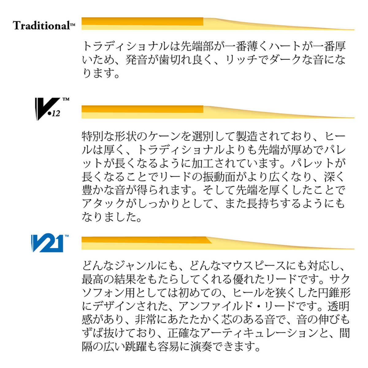 Vandoren / B♭クラリネット リード 青箱 10枚入 トラディショナル 2 1