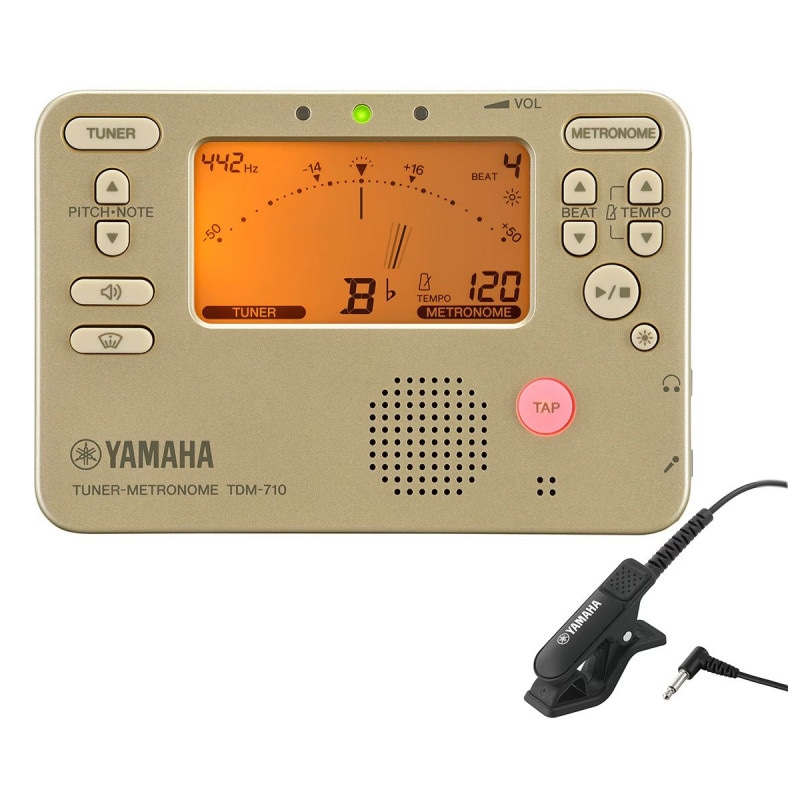 YAMAHA / TDM-710GLM ヤマハ チューナーメトロノーム ゴールド マイク付き 【福岡店】