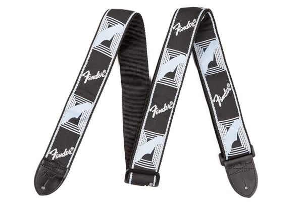 Fender / Monogram Strap Black/Light Grey/Blue フェンダー [ギター
