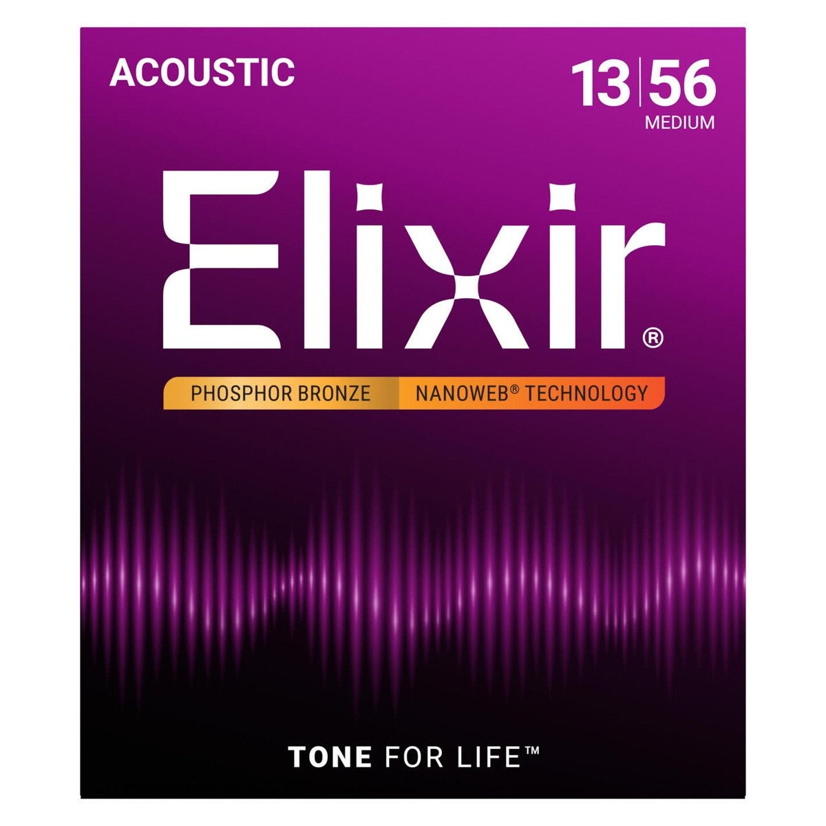 Elixir / 16102 Medium Acoustic Phosphor Bronze with NANOWEB
