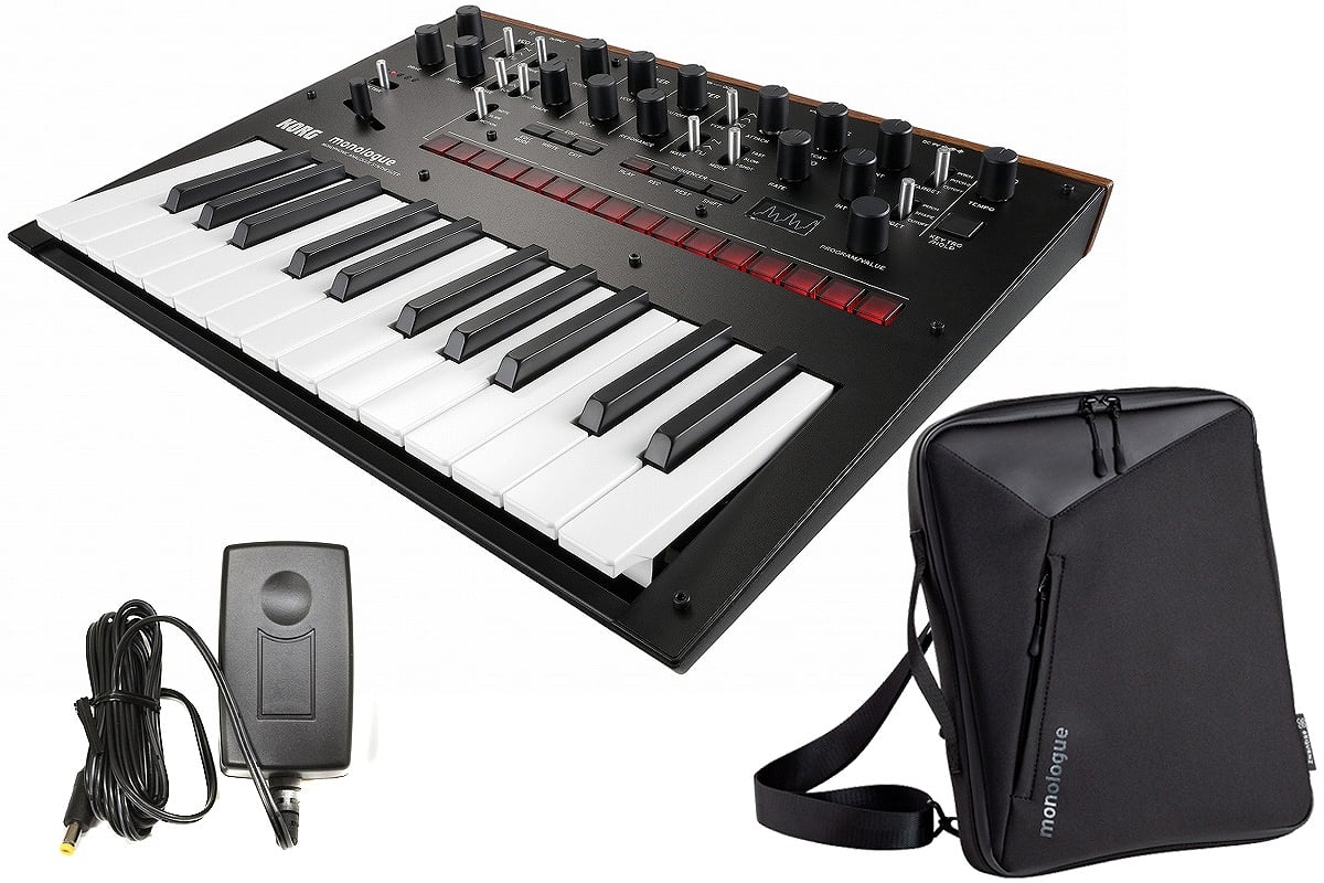 KORG / MONOLOGUE-BK (ブラック)【純正ケース＆アダプターセット