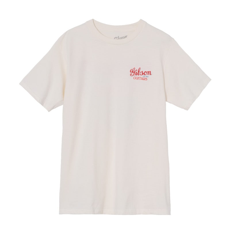 B'z×Gibson Tシャツ ホワイト Lサイズ Gibson / GA-TEE-SSND-VWHT-LG Superior Sound Tee (Vintage White