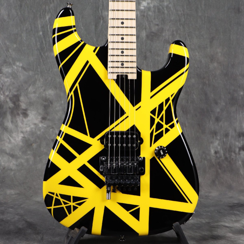 《WEBSHOPクリアランスセール》EVH / Striped Series Black with Yellow Stripes イーブイエイチ 【3.44kg】[S/N EVH2206302]