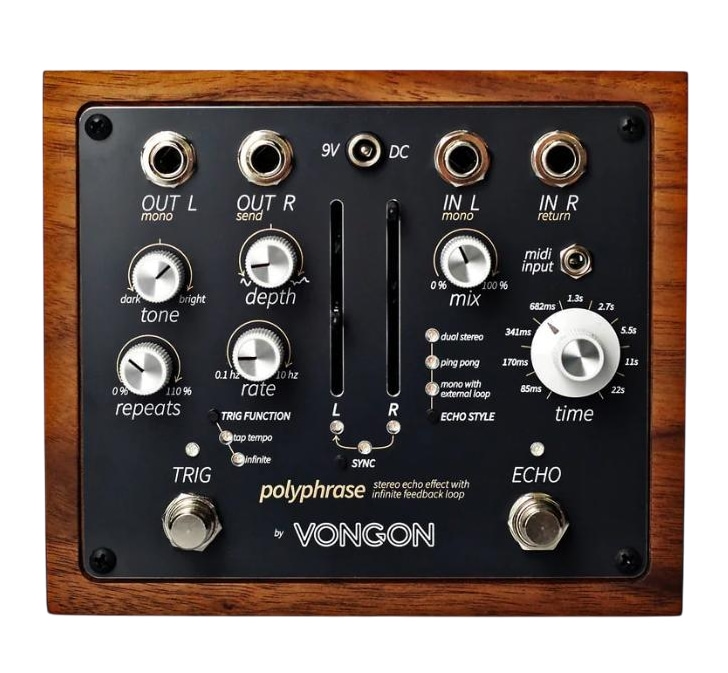 VONGON / POLYPHRASE Stereo Echo Effect with Infinite Feedback Loop