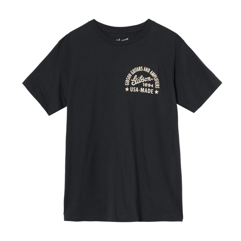 《WEBSHOPクリアランスセール》Gibson / GA-TEE-USMD-DGRY-SM USA-Made Tee (Dark Gray) Small ギブソン Tシャツ Sサイズ