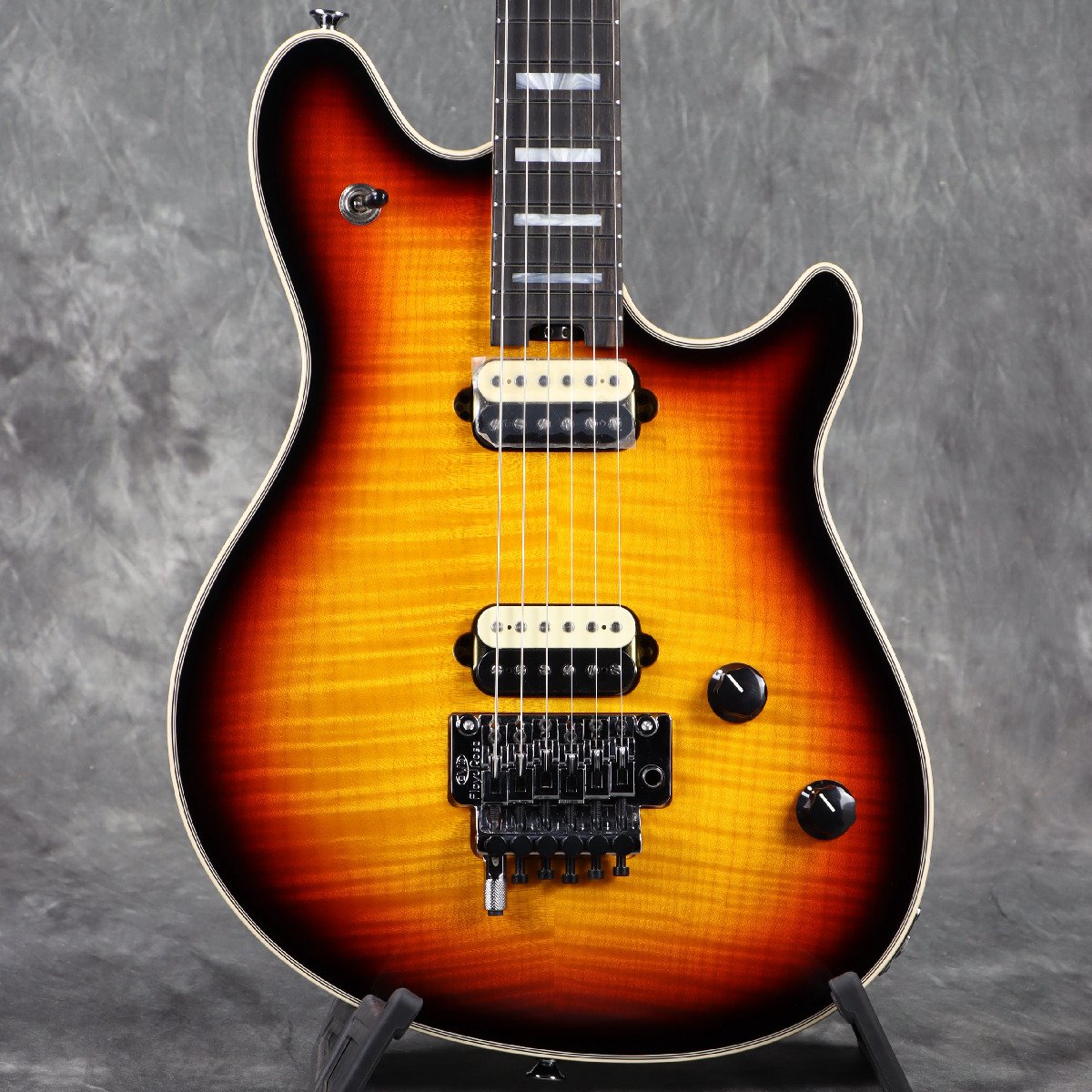 ysktjm出品AXIS USA EVH Flame Top sunbur EVH / Wolfgang USA 5A Flame Top Ebony Fingerboard 3-Tone Burst
