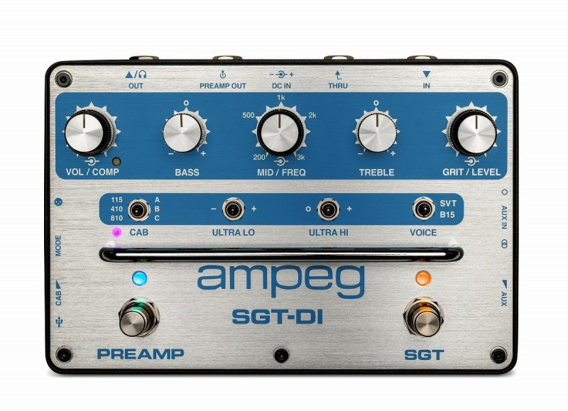 【1台限り】Ampeg / SGT-DI Blue Line Bass Preamp Pedal/DI 【新品B級アウトレット特価】ベースプリアンプ アンペグ 【国内正規品】