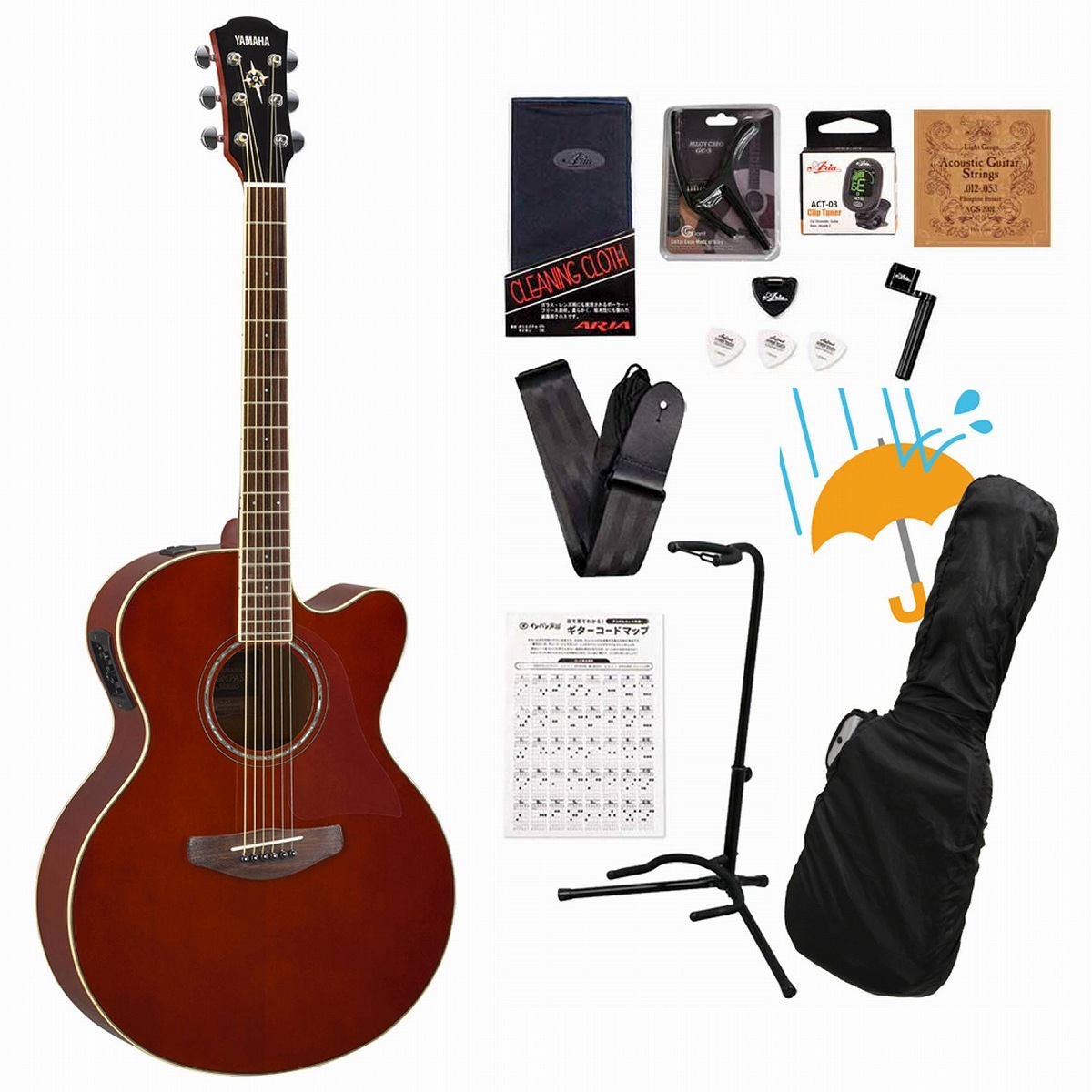 Yamaha CPX600 アコースティックギター YAMAHA CPX600 アコースティックギター初心者12点セット ヤマハ | 島村