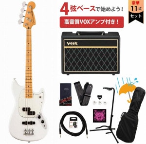 Fender / Player II Mustang Bass PJ Rosewood FB Coral Red VOXアンプ