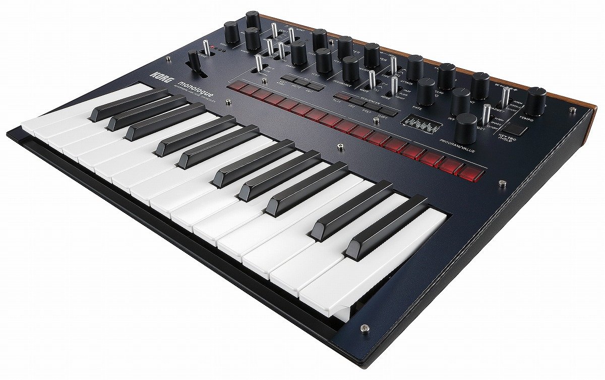 【極美品】KORG monologue アナログシンセサイザー　純正アダプター付 KORG / MONOLOGUE-BL (ブルー )【純正ケース＆アダプターセット