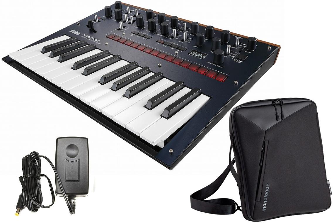 KORG / MONOLOGUE-BL (ブルー )【純正ケース＆アダプターセット