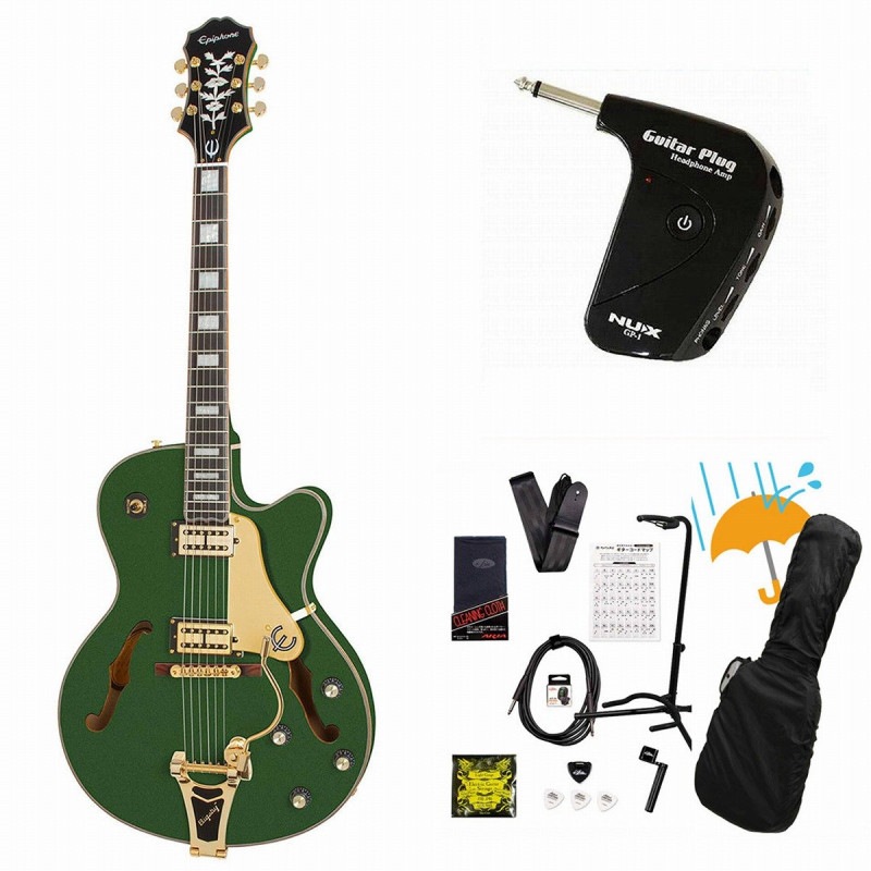 Epiphone / Emperor Swingster Forest Green Metallic GP-1アンプ付属