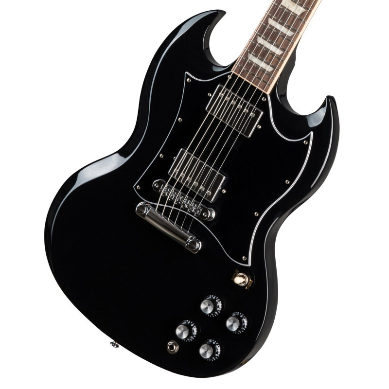 美品　　　　　　　　　　　　　　【Gibson】ギブソンUSA☆SG☆ブラック Gibson SG Standard 61 Ebony [USA Exclusive Collection] ｜イケベ