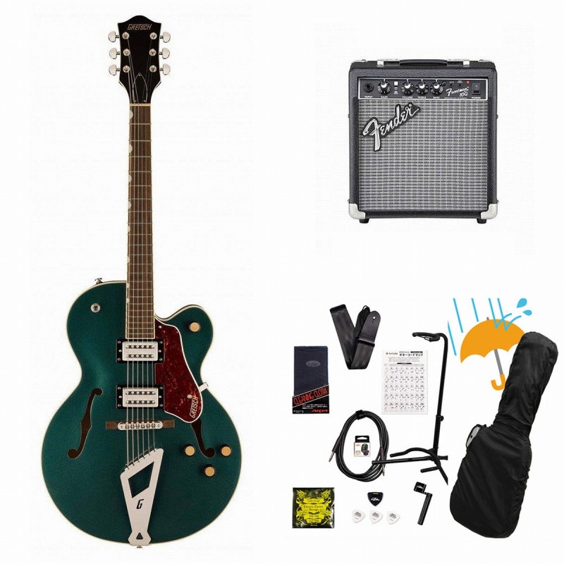 Gretsch/G2420 Streamliner HollowBody withChromatic II Broad’Tron BT-3S PickupsCadillacGreen Fender 10Wアンプ付属エレキギター初心者セットR