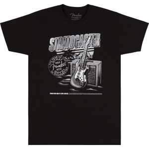 Fender / Clothing and Collectibles Series Stratocaster 70th Anniversary Tee Black M Size