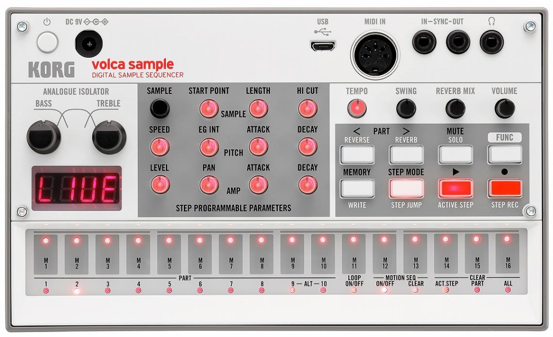 KORG コルグ / VOLCA-SAMPLE2【専用ACアダプターセット！】 サンプル
