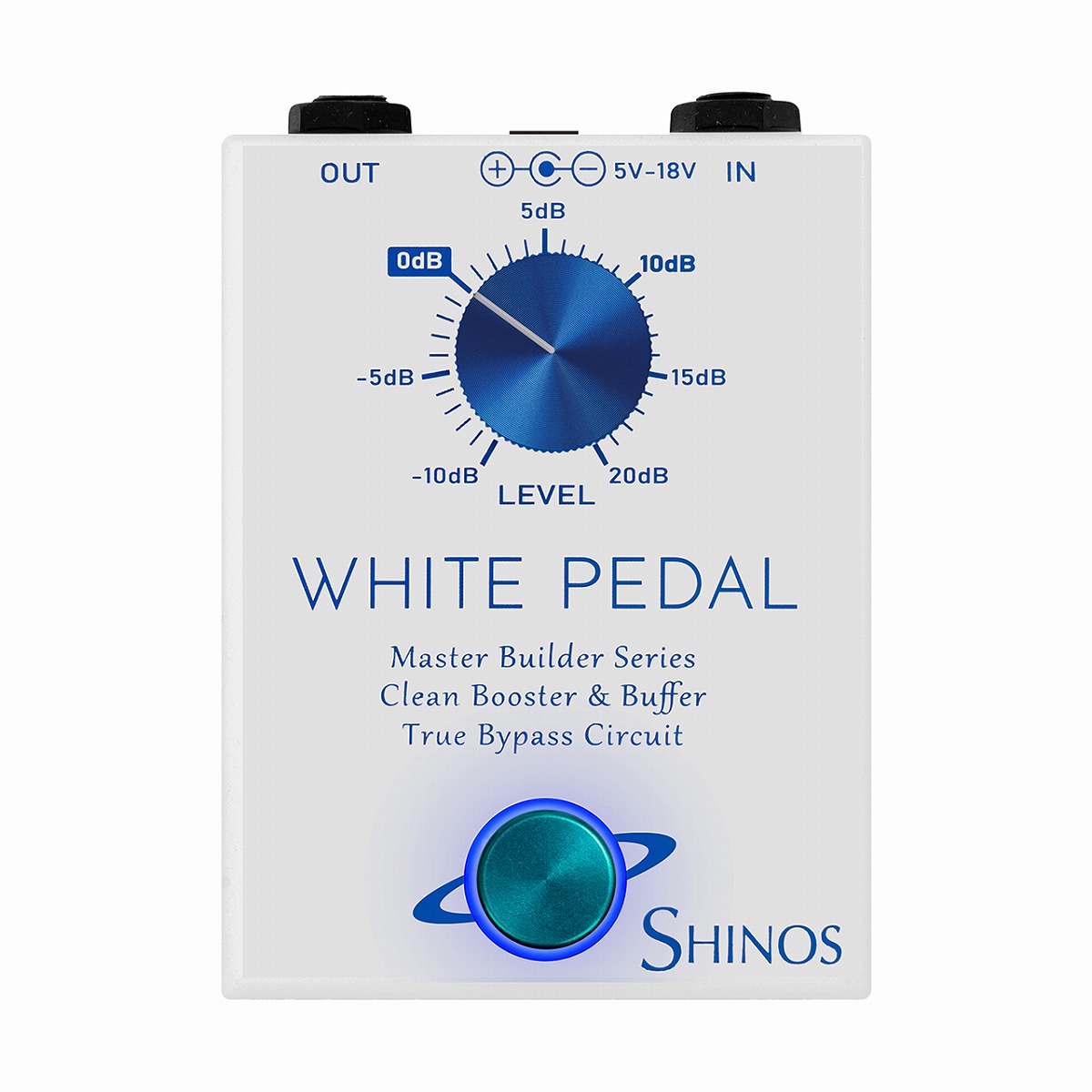 美品 Shino’s WHITE PEDAL クリーンブースター SHINOS / WHITE PEDAL Master Builder Series クリーンブースター