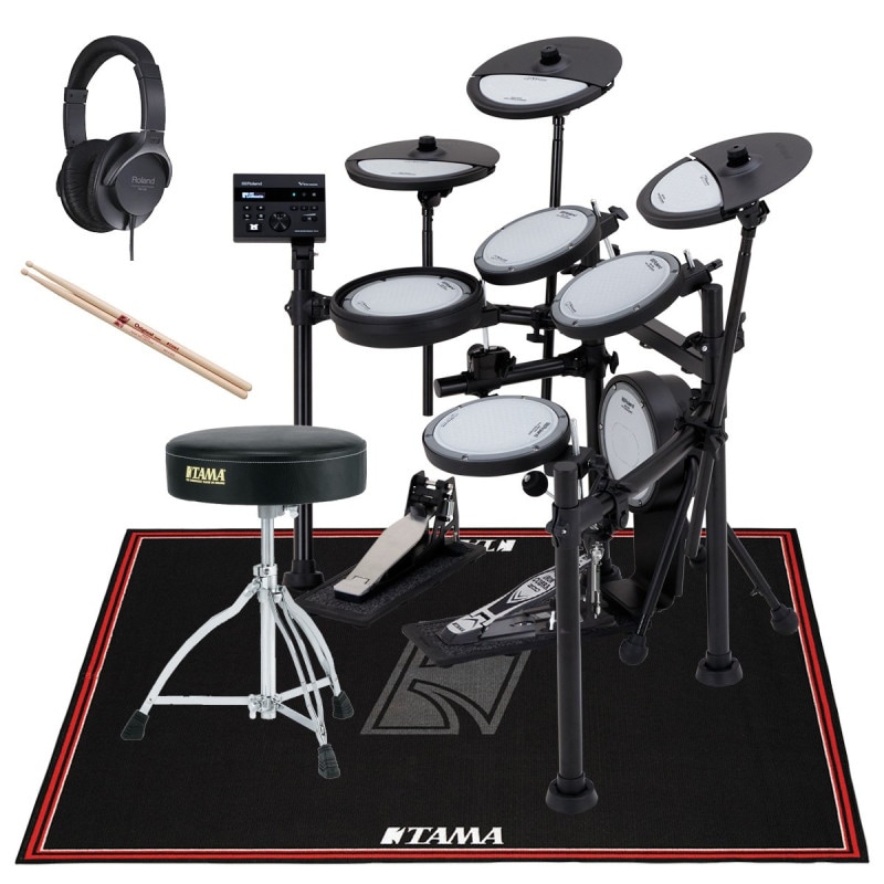 Roland / VQD106 TAMAのキックペダルとイスを採用したフルセット w/TAMAドラム・ラグ