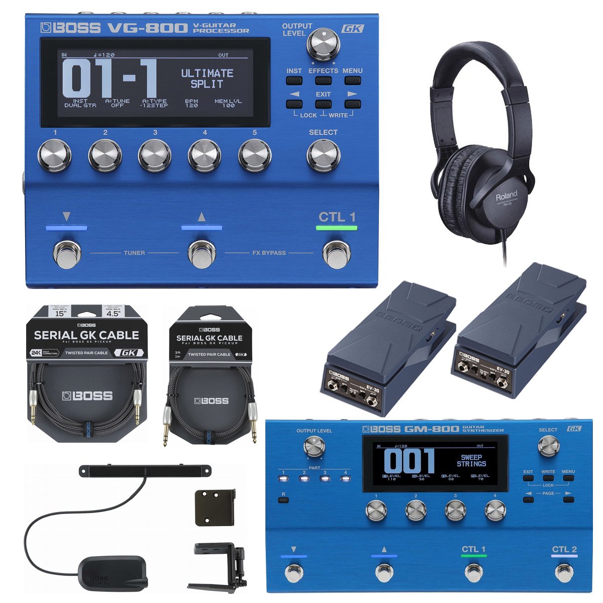 GM-800 + GK-5ピックアップ + BGK-15ケーブル / BOSS BOSS GM-800 ＋ GK-5 ピックアップ ＋ BGK-15 ケーブル BOSS GM-800 ＋ GK-