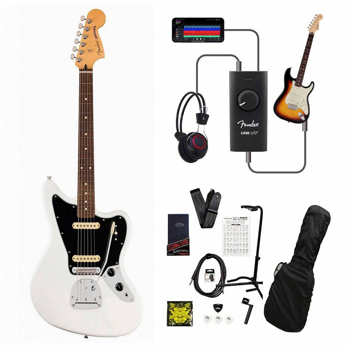 Fender / Player II Jaguar Rosewood Fingerboard Polar White 録音