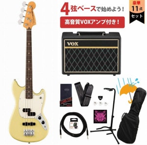 Fender / Player II Mustang Bass PJ Rosewood FB Coral Red VOXアンプ