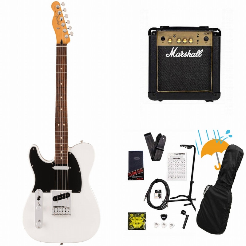 Fender / Player II Telecaster Rosewood FB Polar White Marshall MG10アンプ付属エレキギター初心者セットR