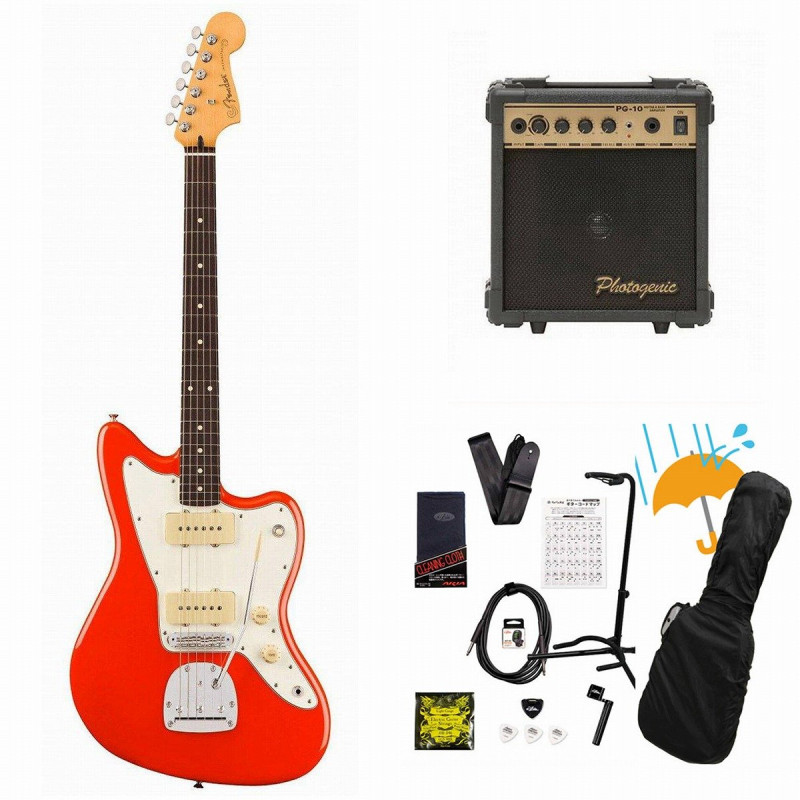 Fender / Player II Jazzmaster Rosewood FB Coral Red エレキギター PG-10アンプ付属エレキギター初心者セットR