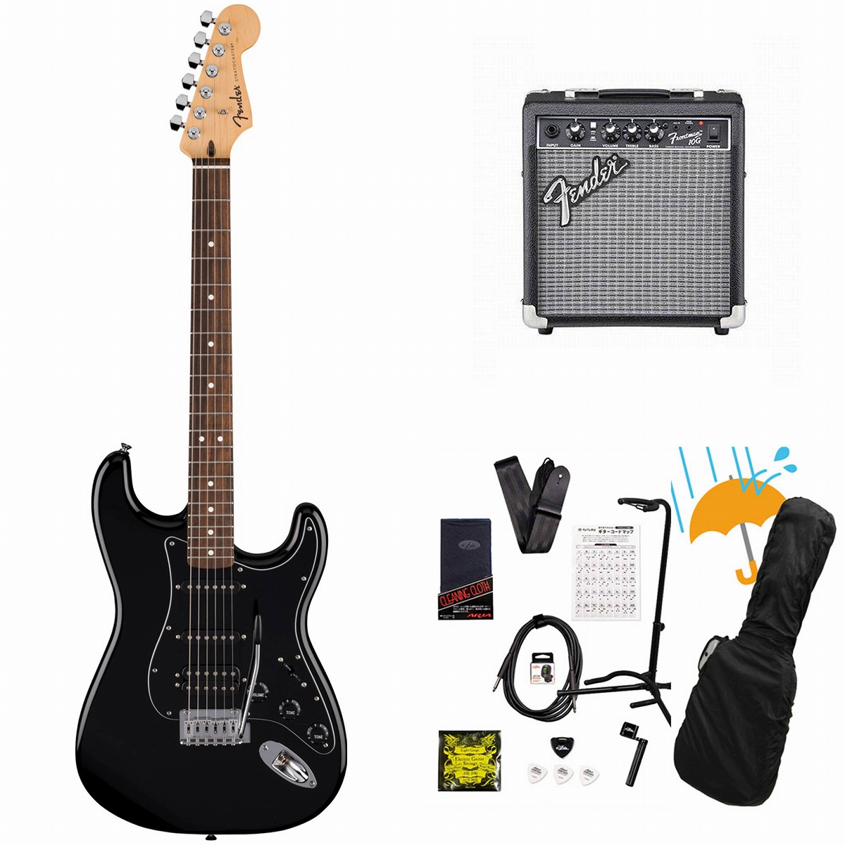Fender / Standard Stratocaster HSS Laurel Fingerboard Black